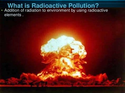 Radioactive Pollution