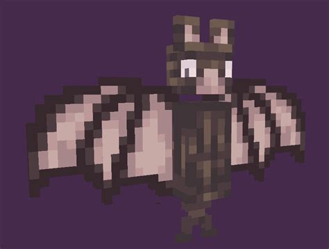 Custom bat texture I made for a texture pack for the Minecraft: Marketplace :D : r/minecraftskins