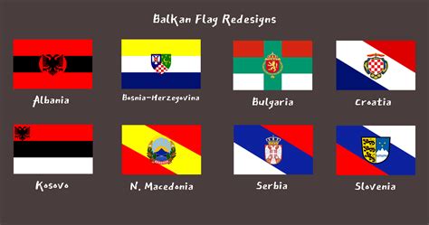 Balkan flag redesigns. I try to include 8 flags in each post, so Greece ...