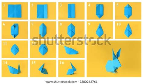 Origami Art Making Light Blue Paper Stock Photo 2280262761 | Shutterstock