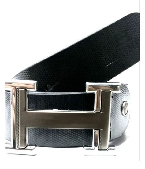 HERMES BELT Black Leather Formal Belt: Buy Online at Low Price in India ...
