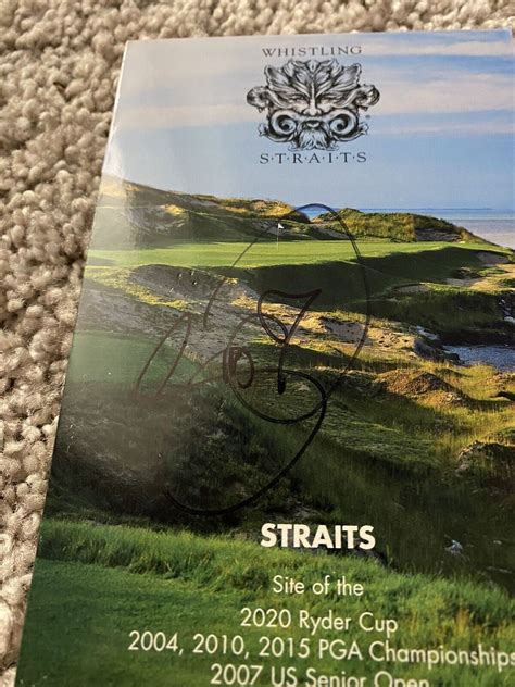 Jason Day Signed Whistling Straits Scorecard 2015 PGA Championship ...