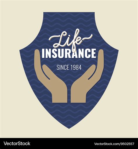 Life insurance logo Royalty Free Vector Image - VectorStock