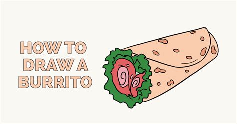 How to Draw a Burrito - Really Easy Drawing Tutorial