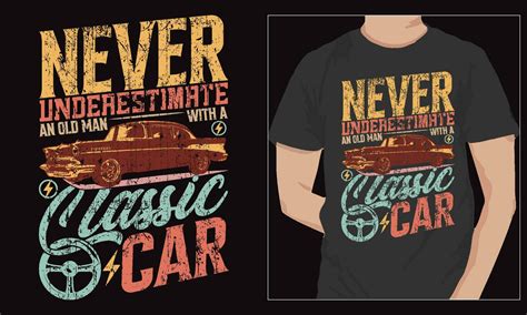 Never underestimate an old man with a classic car. Old Vintage car t ...