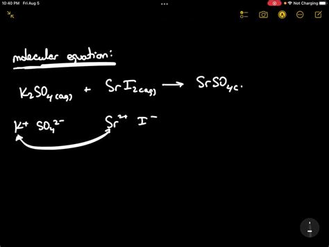 SOLVED: Complete and balance the molecular equation, including the phases, for the reaction of ...