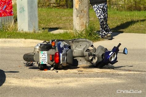 Driver Thrown from Scooter in Crash on Talbot Avenue | ChrisD.ca