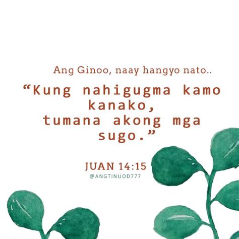 Pin on Ang Tinuod 777 - Bisaya Quotes Verses Reading Lists