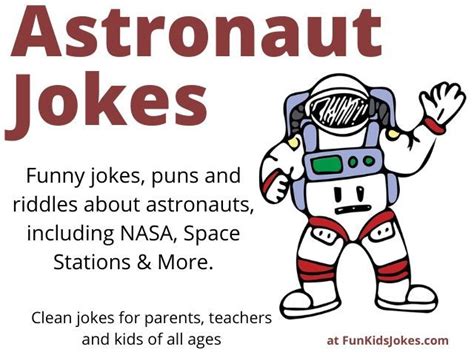 Funny Astronaut Jokes for kids, parents and teachers. Puns, riddles ...