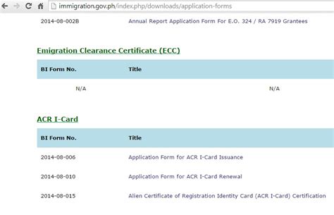 Requirements for an ECC – Exit Clearance Certificate – Philippines Information