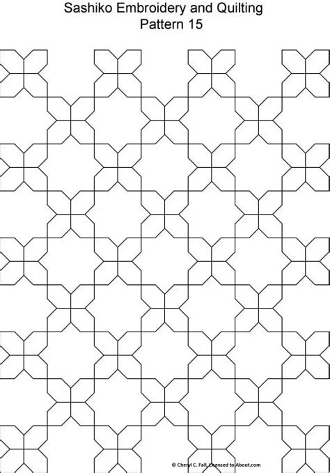 Free Sashiko Embroidery Patterns