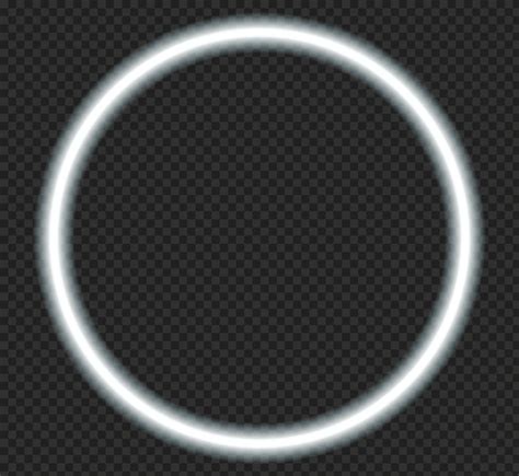 HD White Circle Glowing Neon Frame Border PNG | Neon, Neon png, Circle