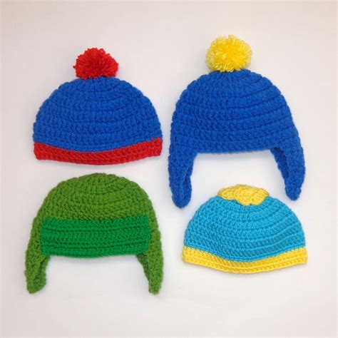 South Park Hats, South Park Hat, Stan, Kyle, Kenny McCormick, Eric Cartman, South Park costume ...