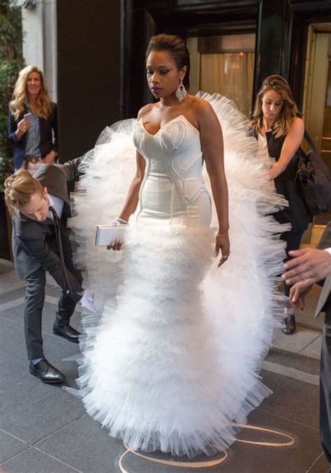 Jennifer Hudson Tackling The Met Gala Stairs in a Gown With a 4-Foot Train