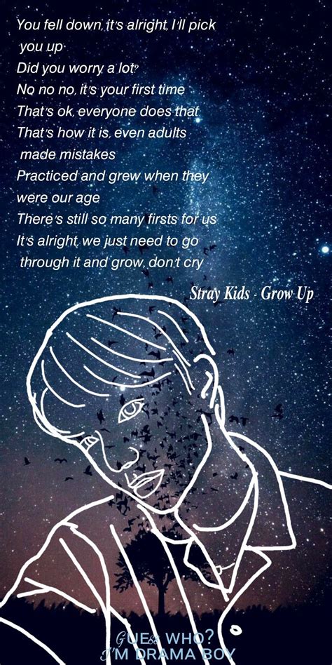 @rin_dm hyunjin stray kids grow up lyrics wallpaper #straykids # ...