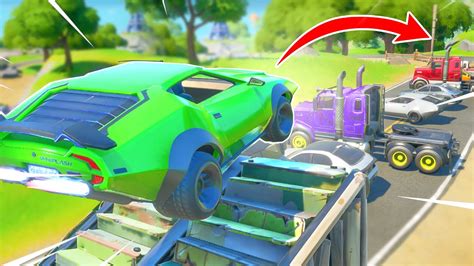 FORTNITE LAMBORGHINI EPIC CAR STUNT CHALLENGE FUNNY - YouTube