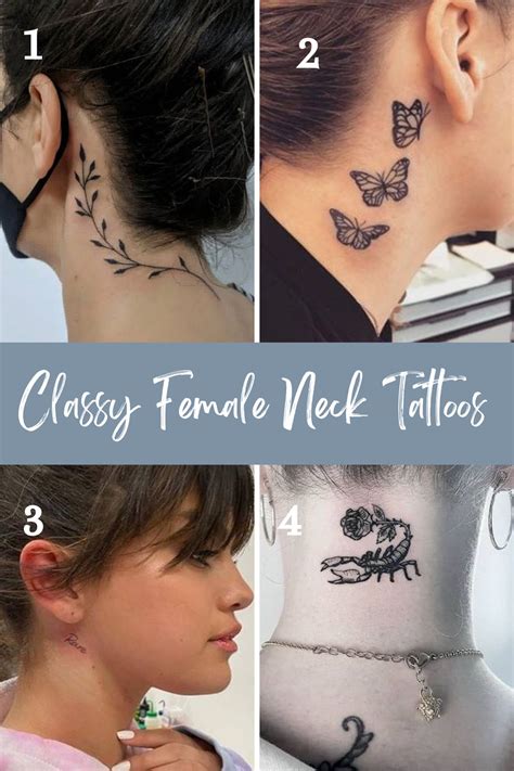 Should I Get Female Neck Tattoos? {We Say YES!} - Tattoo Glee