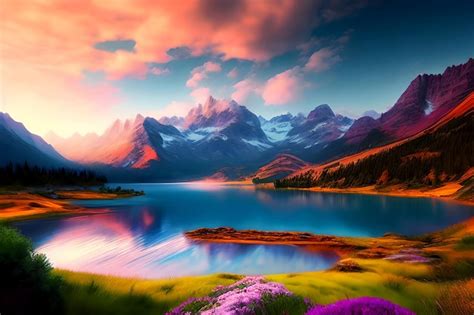 Premium AI Image | Nature Scenes in HD Realistic Landscape Wallpaper