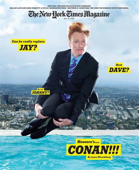 NY Times mag - Conan O' Brian | New york times magazine, Magazine cover ...