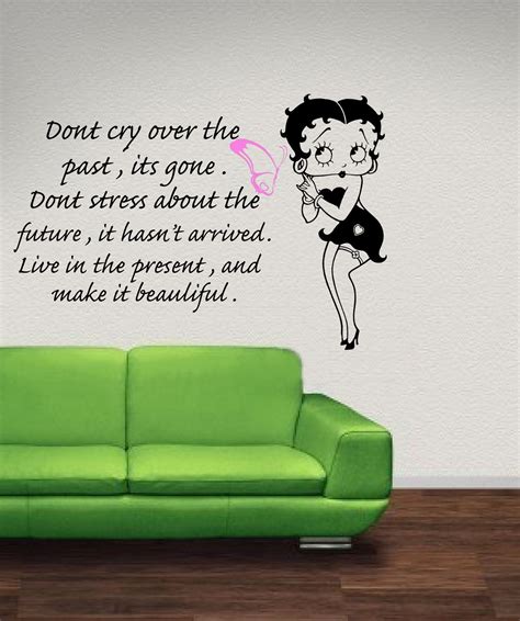 betty boop quotes | Betty Boop wall art with quote wa053 58x85 by leebolddesigns | Betty boop ...