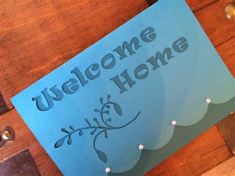 Free Greeting Card Template “Welcome Home” | Curious and Cozy