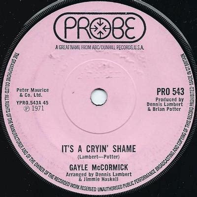 Gayle McCormick - It's A Cryin' Shame (1971, Vinyl) | Discogs