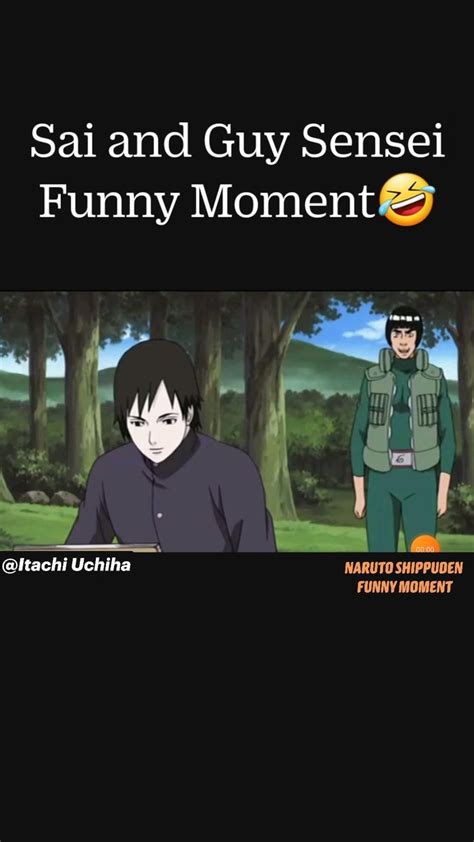 Sai and Guy Sensei Funny Moment in Naruto Shippuden