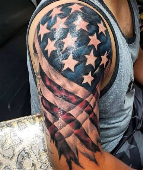 Discover 69+ american flag shoulder tattoos super hot - in.eteachers