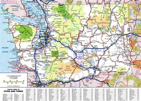 Large Detailed Roads And Highways Map Of Washington State With All | Images and Photos finder