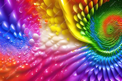 Premium AI Image | Rainbow Splash Background