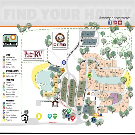 Campground Map - Happy Acres Campground