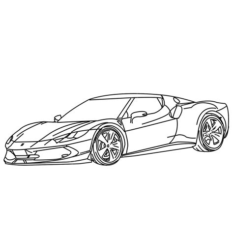 Ferrari 296 Gtb, Ferrari Drawing, Ferrari Sketch, Car PNG Transparent Clipart Image and PSD File ...