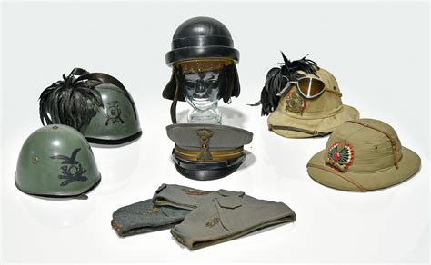 Sold Price: ORIGINAL WWII ITALIAN HELMET AND CAP COLLECTION - June 5, 0120 11:00 AM EDT