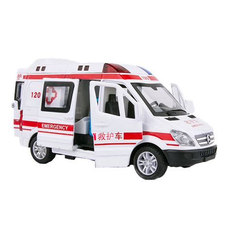 1:36 Mercedes-Benz ambulance fire truck police car alloy special car ...