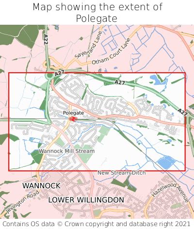 Where is Polegate? Polegate on a map