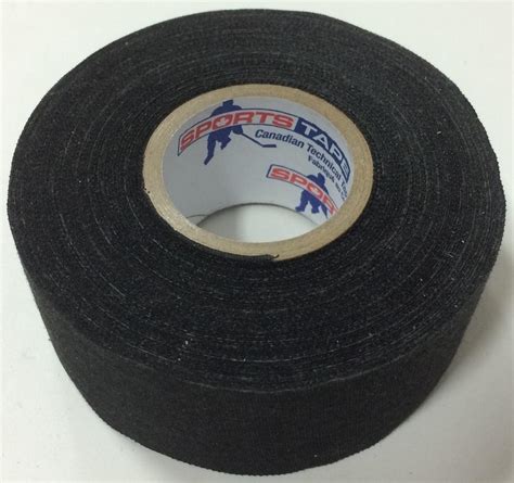 SportsTape Wide Black Cloth Hockey Stick Tape 1.5" Pro Quality 1.5"x82 ...