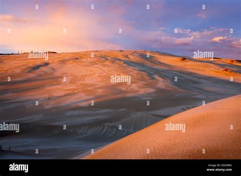 Sunset on Oregon Dunes National Recreation Area Stock Photo - Alamy