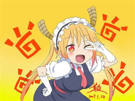 Anime Girls #Kobayashi san Chi no Maid Dragon Tohru (Kobayashi #4K # ...