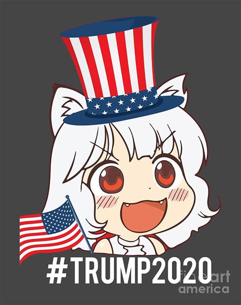 Awoo Trump2020 Trump 2020 Red Animeright Anime Evil Girl Memes Kekistan ...