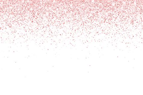 Rose Gold Falling Particles On White Background Vector Stock Illustration - Download Image Now ...