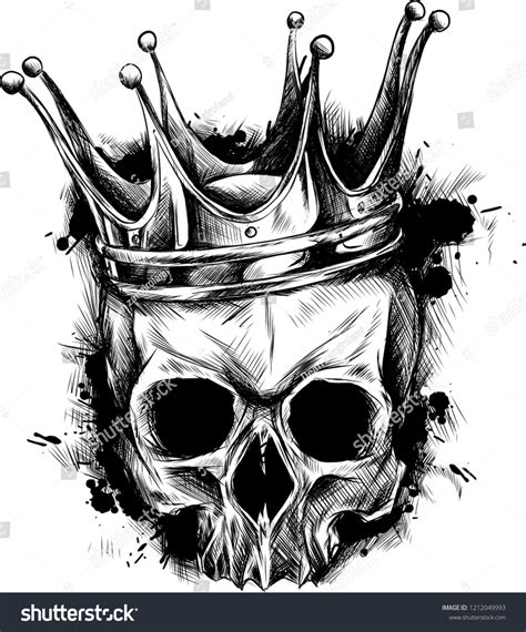 Skull King Crown Tattoo