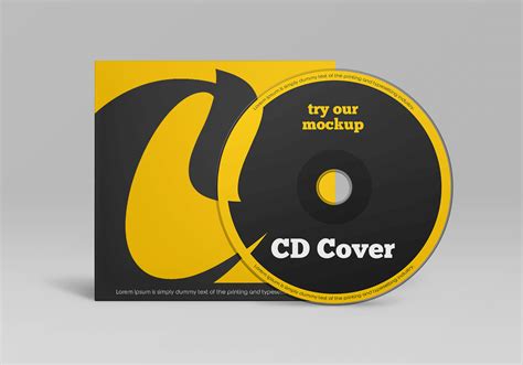 Free CD and Cover Mockup | Free Mockups, Best Free PSD Mockups - ApeMockups