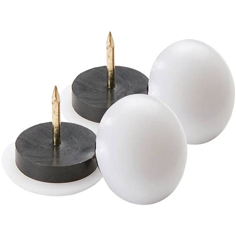 Waxman Consumer Group 4628095N 7/8" White Domed Furniture Glides, 4 ...