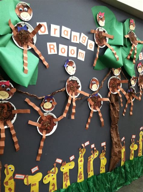 Jungle animal bulletin board idea – Preschoolplanet