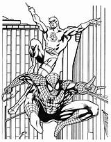 Boy Superhero Coloring Page sketch template