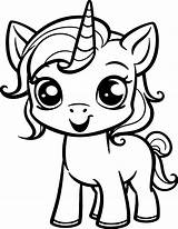A Unicorn Coloring Page sketch template
