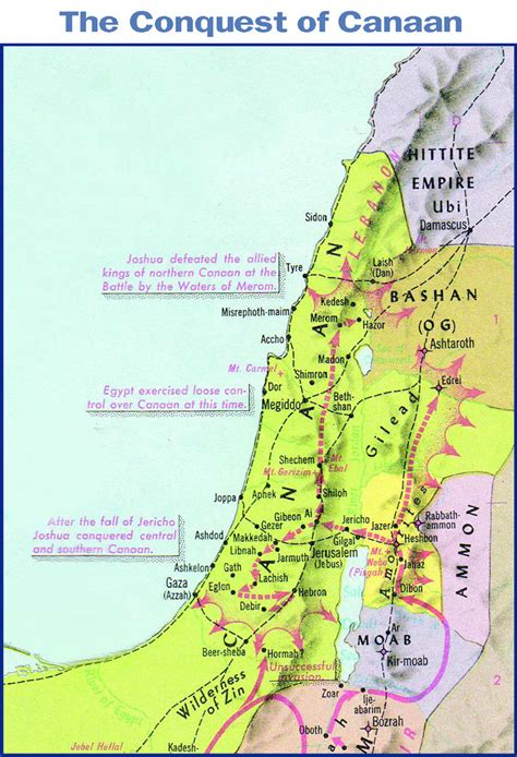 Book Of Joshua Map