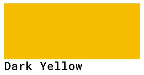 Dark Yellow Color Codes - The Hex, RGB and CMYK Values That You Need ...