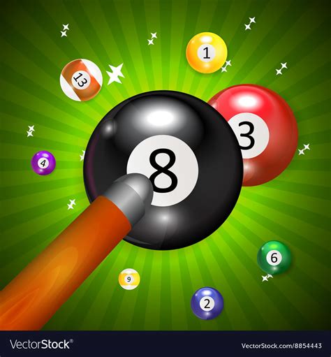 Ivories billiard balls background Royalty Free Vector Image