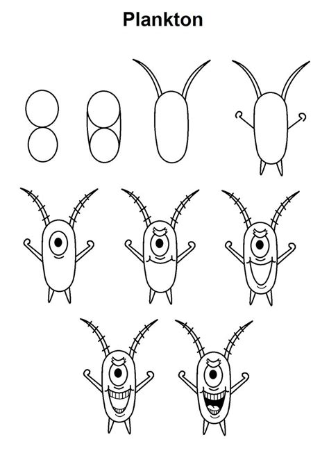 Step By Step How To Draw Spongebob at Drawing Tutorials